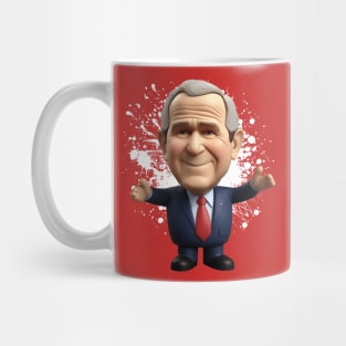 George Bush plastic figure Mug